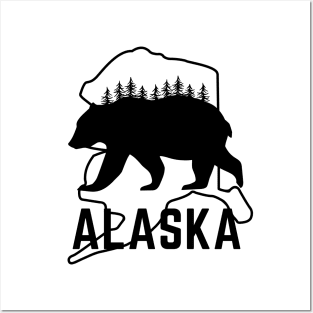 Bear Alaska State Wild animal Posters and Art